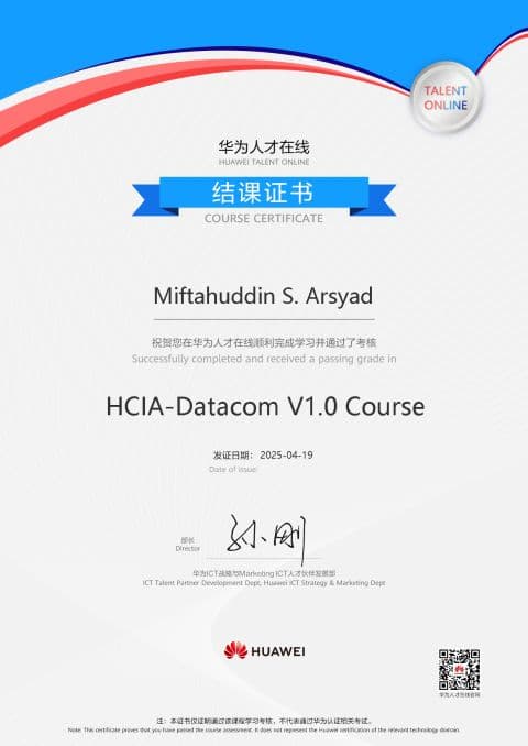 Huawei HCIA-Datacom V1.0 Course